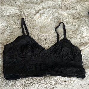 Free People Midnight Black Lace Bralette